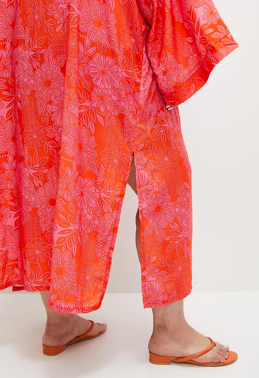 Superbalist - Longer length shacket - red