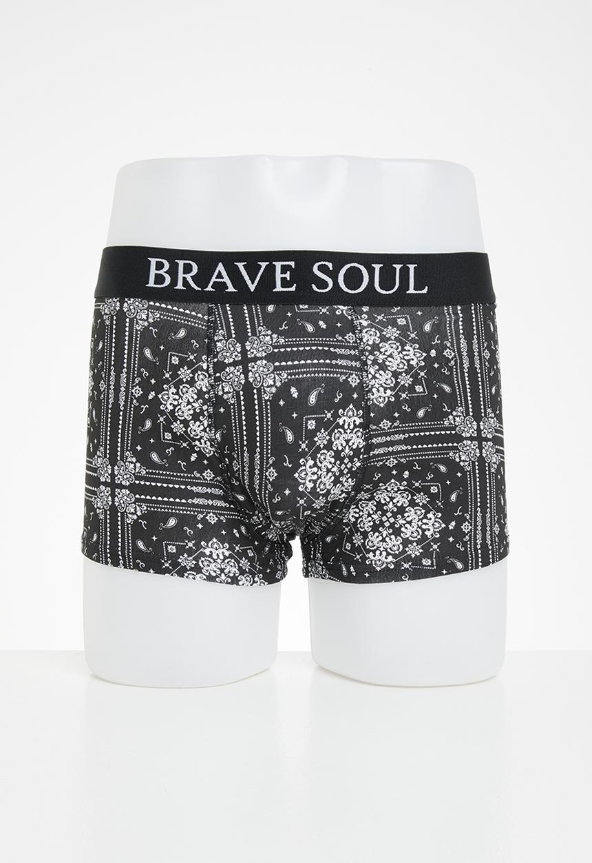Brave Soul - Deontay 2 pack boxers - optic white & jet black