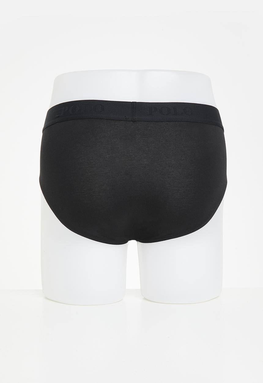 POLO - Men basic knit brief 3 pack - black