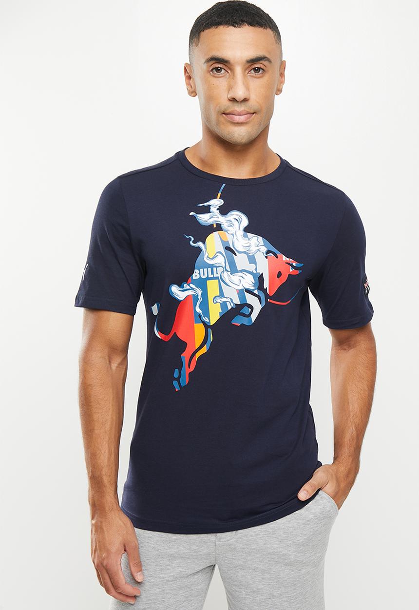 PUMA - Red Bull Racing dynamic bull logo tee - night sky
