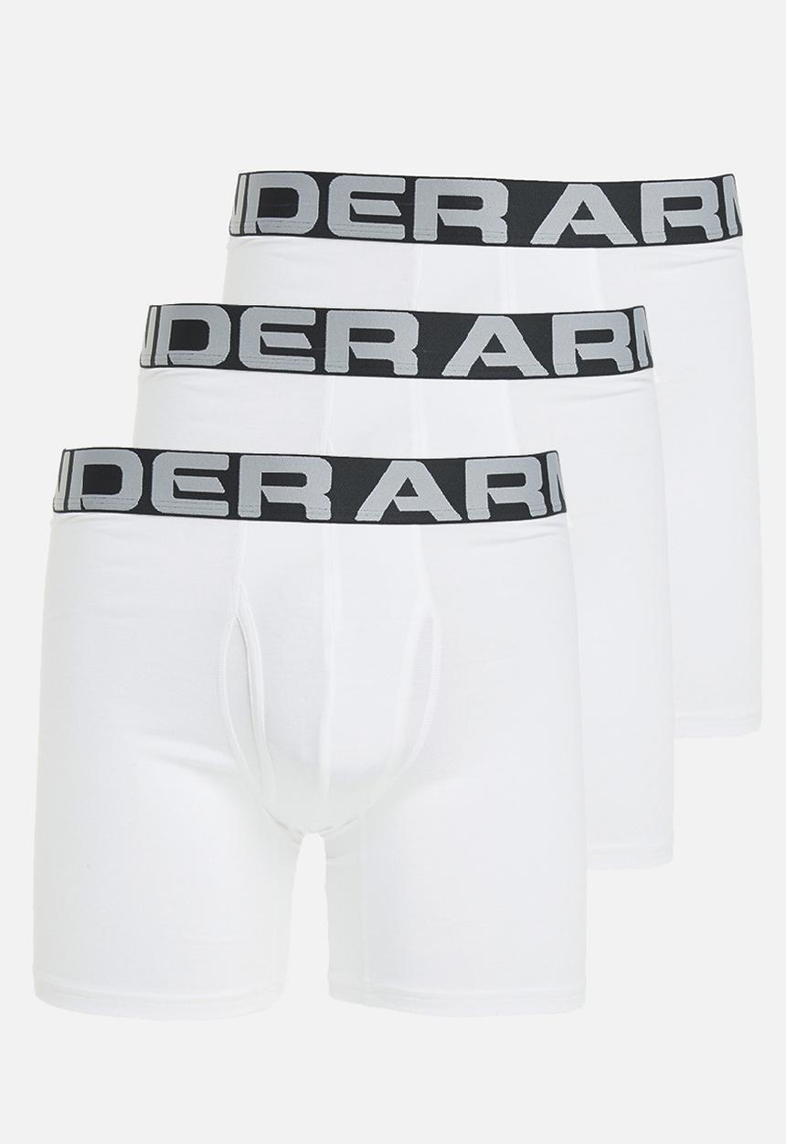 Under Armour - Ua charged cotton 6in 3 pack - white
