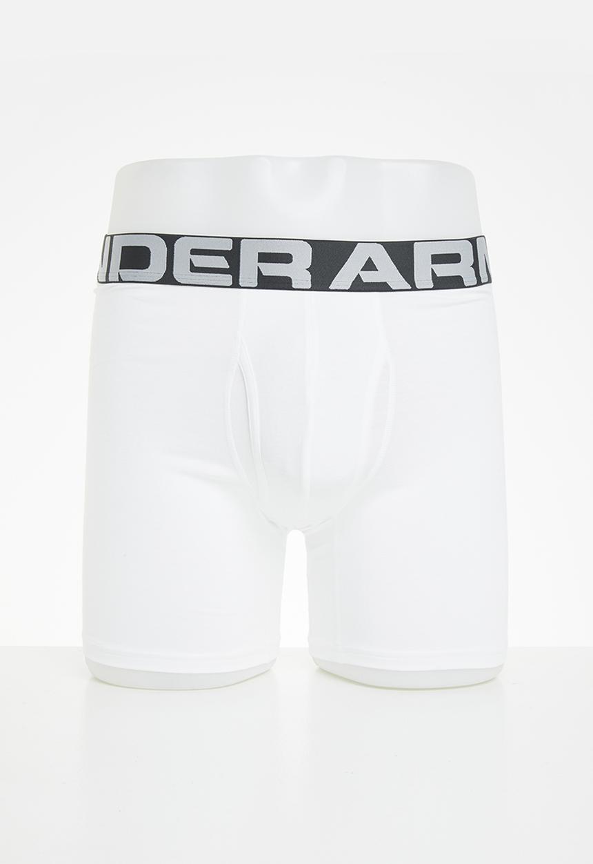 Under Armour - Ua charged cotton 6in 3 pack - white