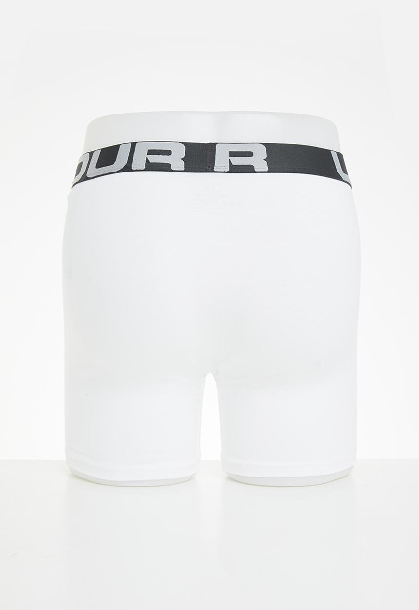Under Armour - Ua charged cotton 6in 3 pack - white
