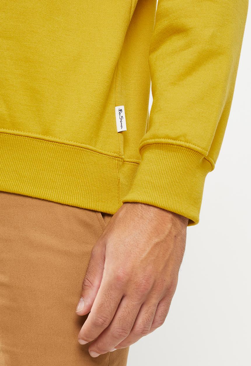 Ben Sherman - Target emb crew fleece - dijon
