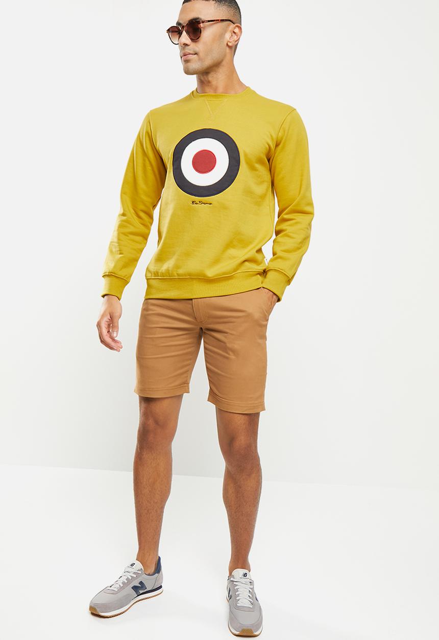 Ben Sherman - Target emb crew fleece - dijon