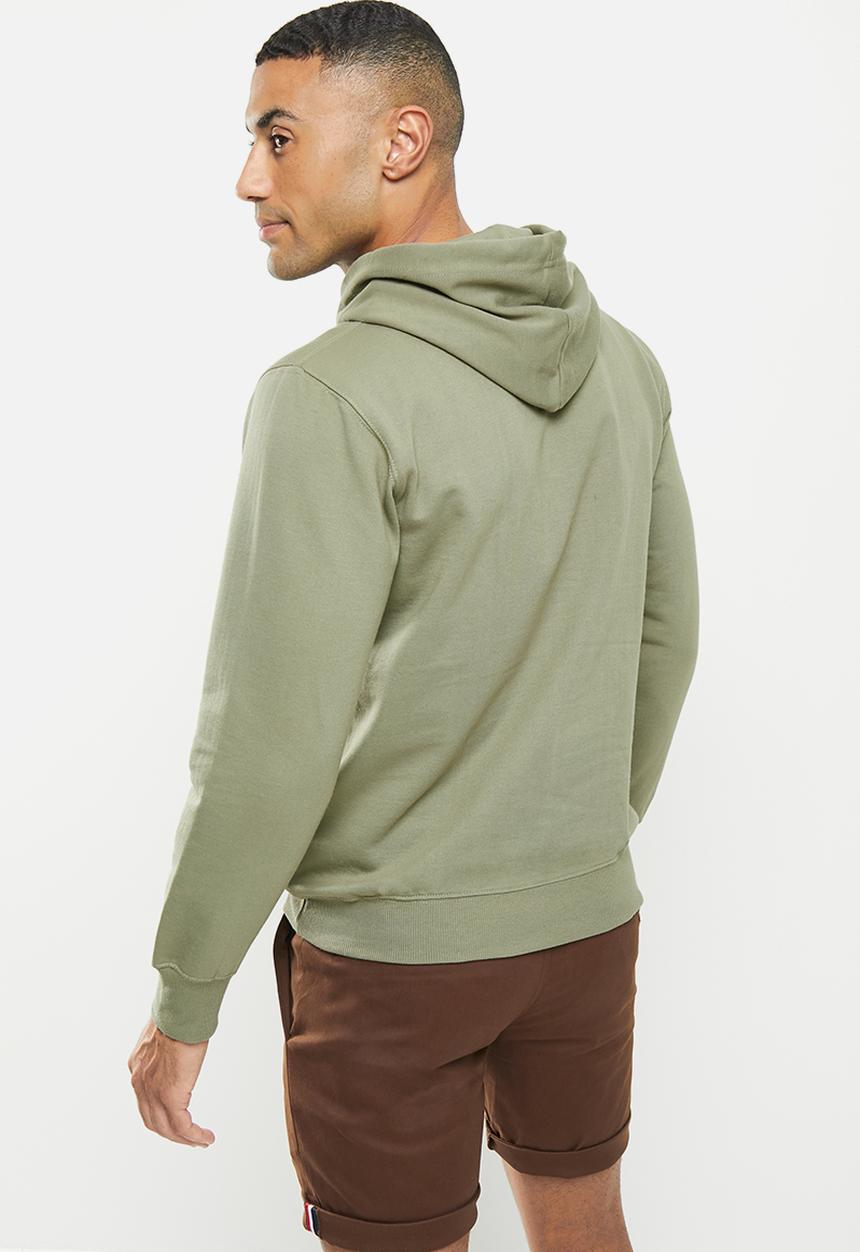 Ben Sherman - Target emb pullover hoody - olive
