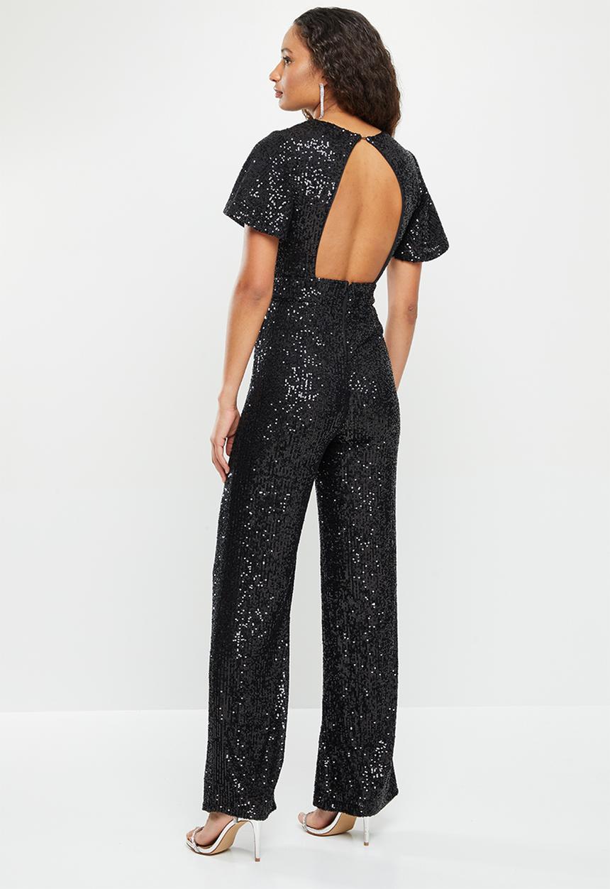 SISSY BOY - Magic touch: sequin jumpsuit - black