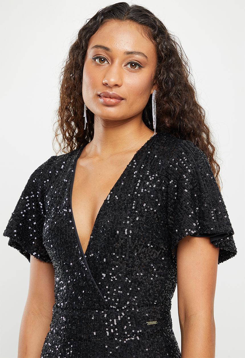 SISSY BOY - Magic touch: sequin jumpsuit - black