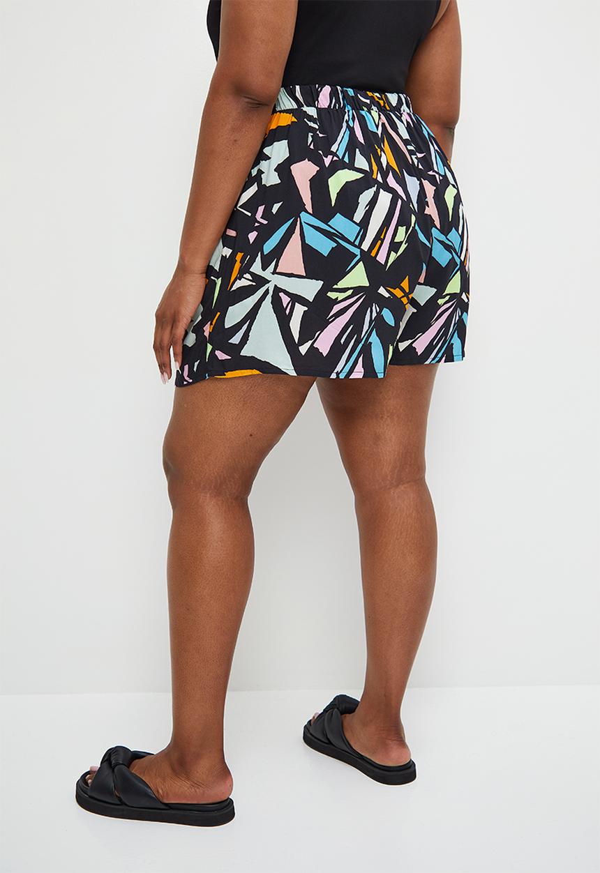 Superbalist - Co-ord printed easy pull on short - stained glass print