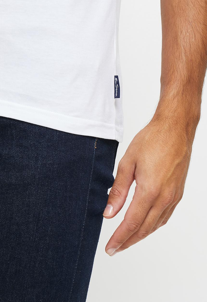 Ben Sherman - Painted jacks - white