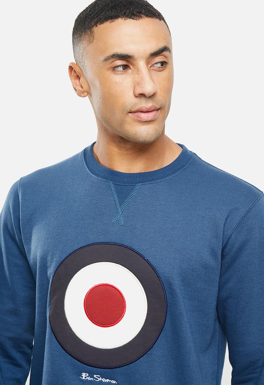 Ben Sherman - Target emb crew fleece - blue