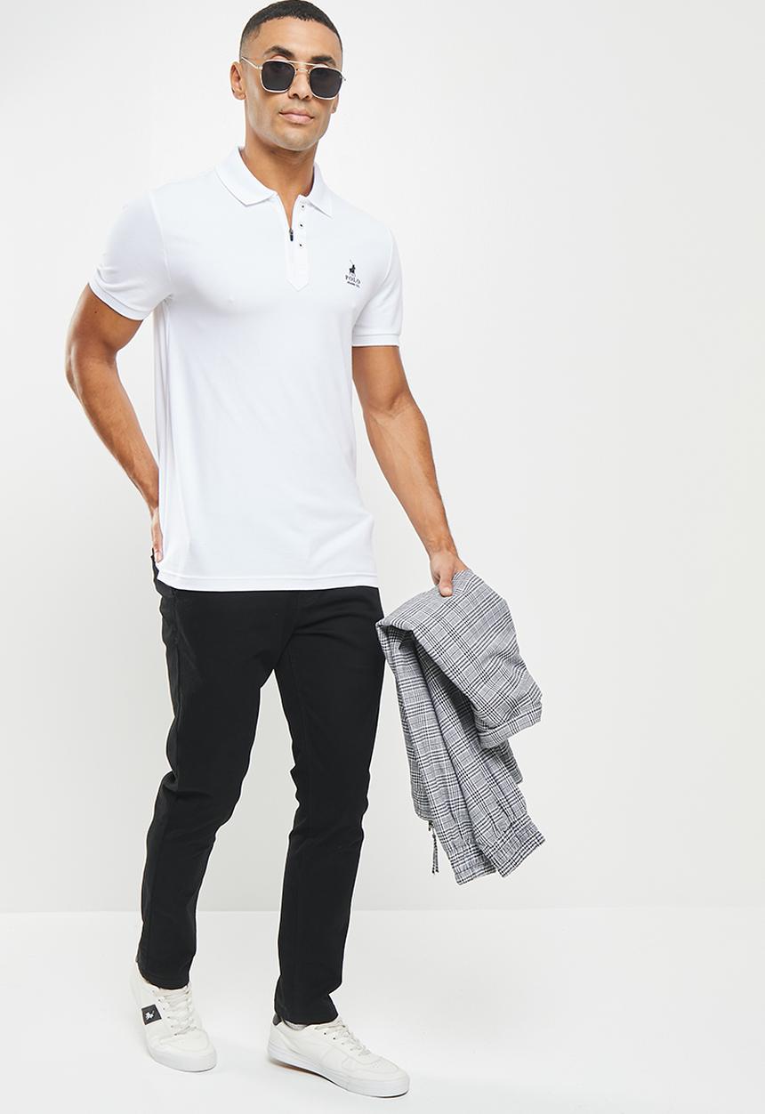 POLO - Men pjc melvin short sleeve golfer - white