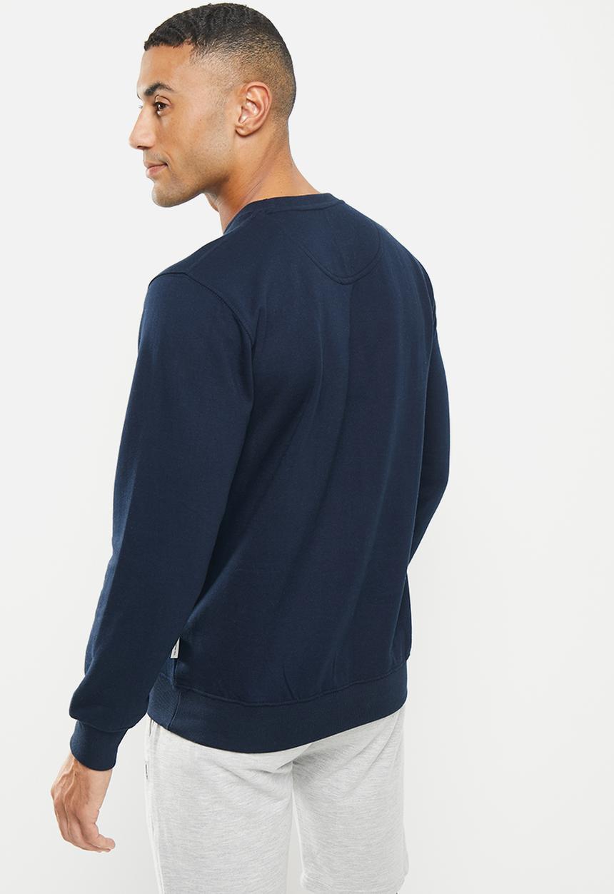 Ben Sherman - Target emb crew fleece - navy