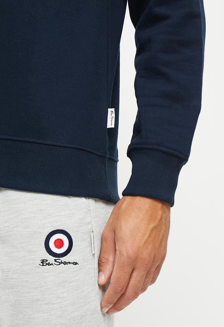 Ben Sherman - Target emb crew fleece - navy