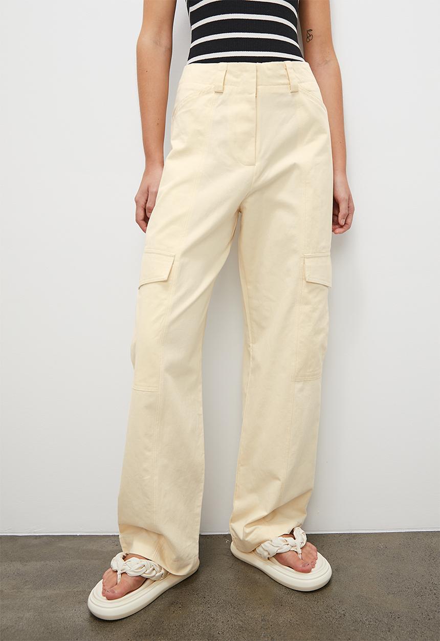 Superbalist - Midrise slim leg cargo - ecru