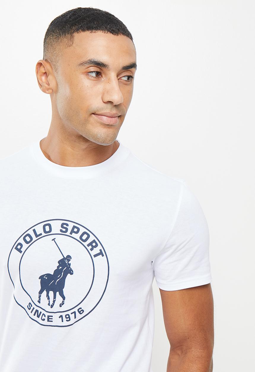 POLO - Men sport thami short sleeve logo tee - white