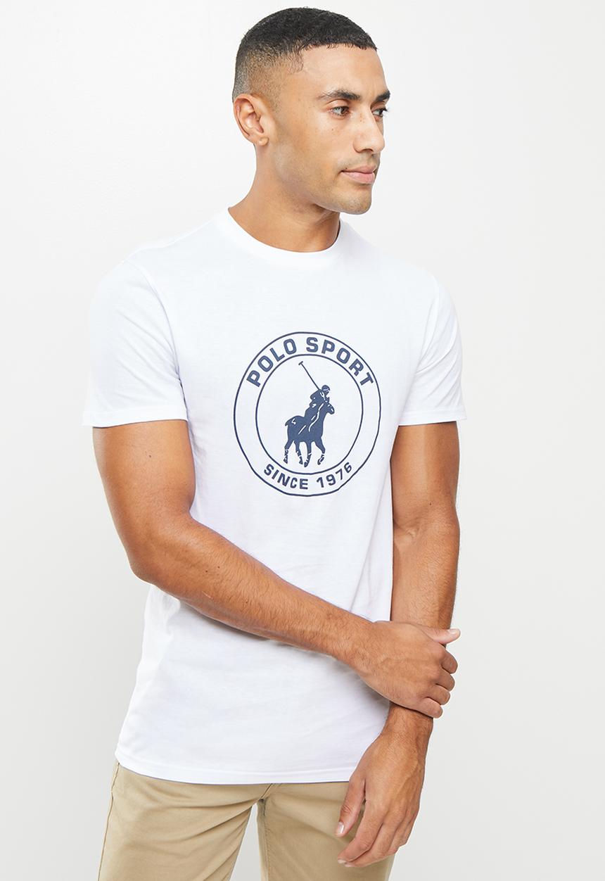 POLO - Men sport thami short sleeve logo tee - white