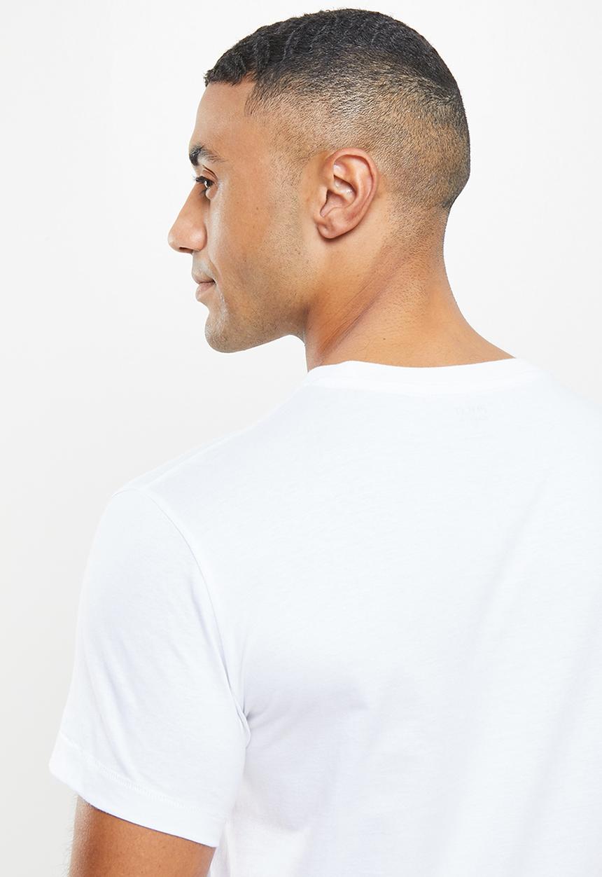 POLO - Men pjc nick short sleeve logo tee - white