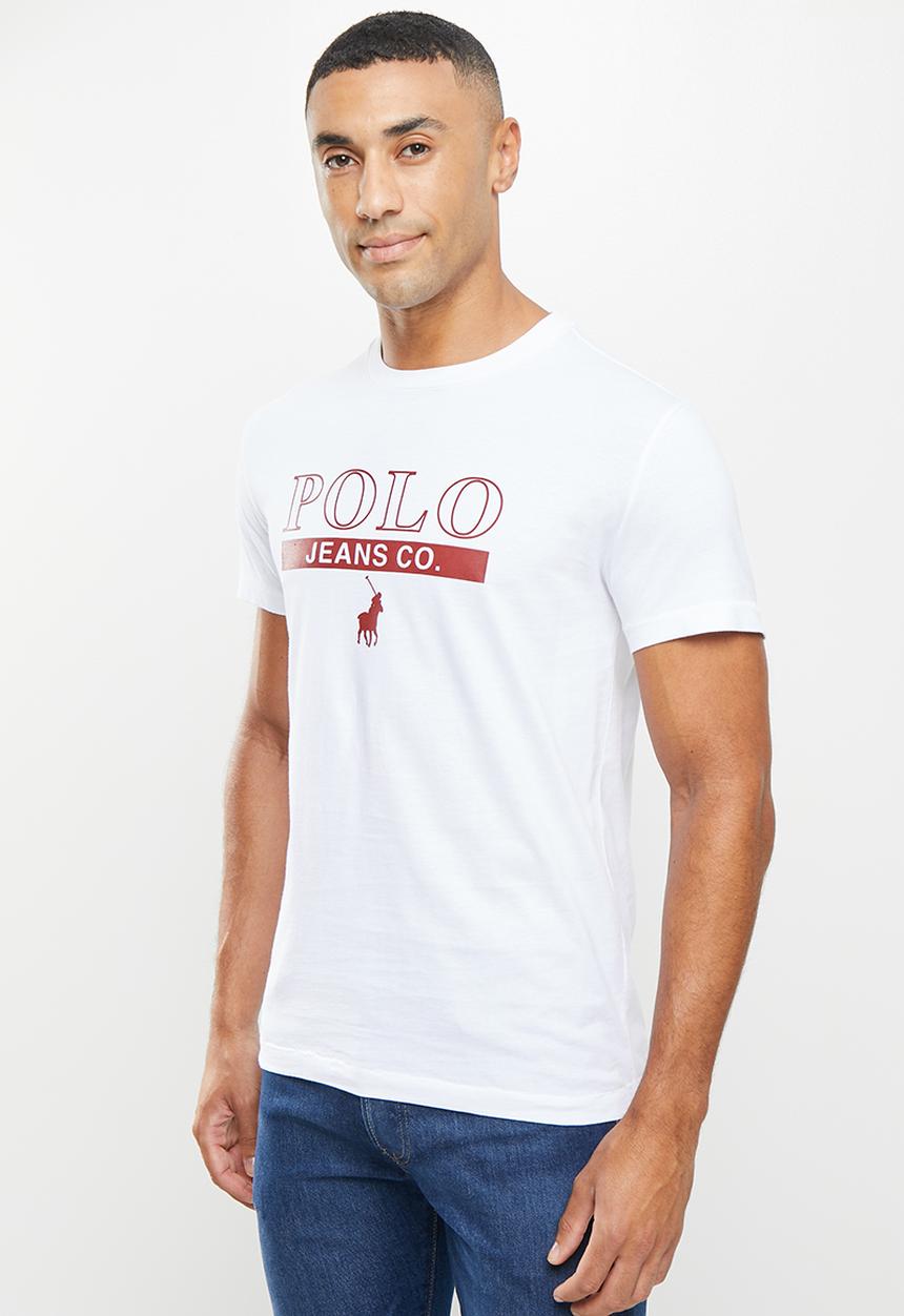 POLO - Men pjc nick short sleeve logo tee - white