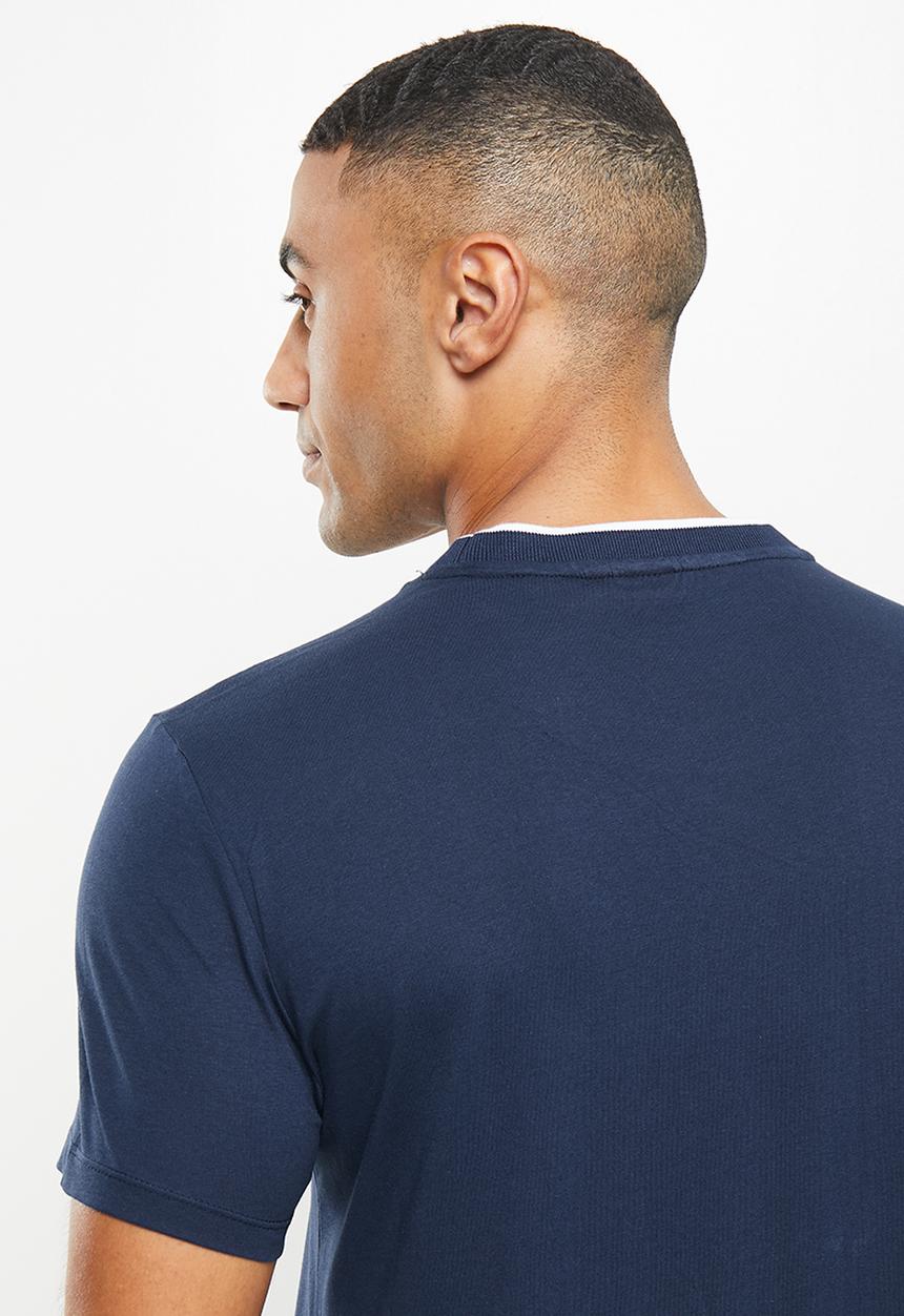 POLO - Men sport dumisani stripe tee - navy