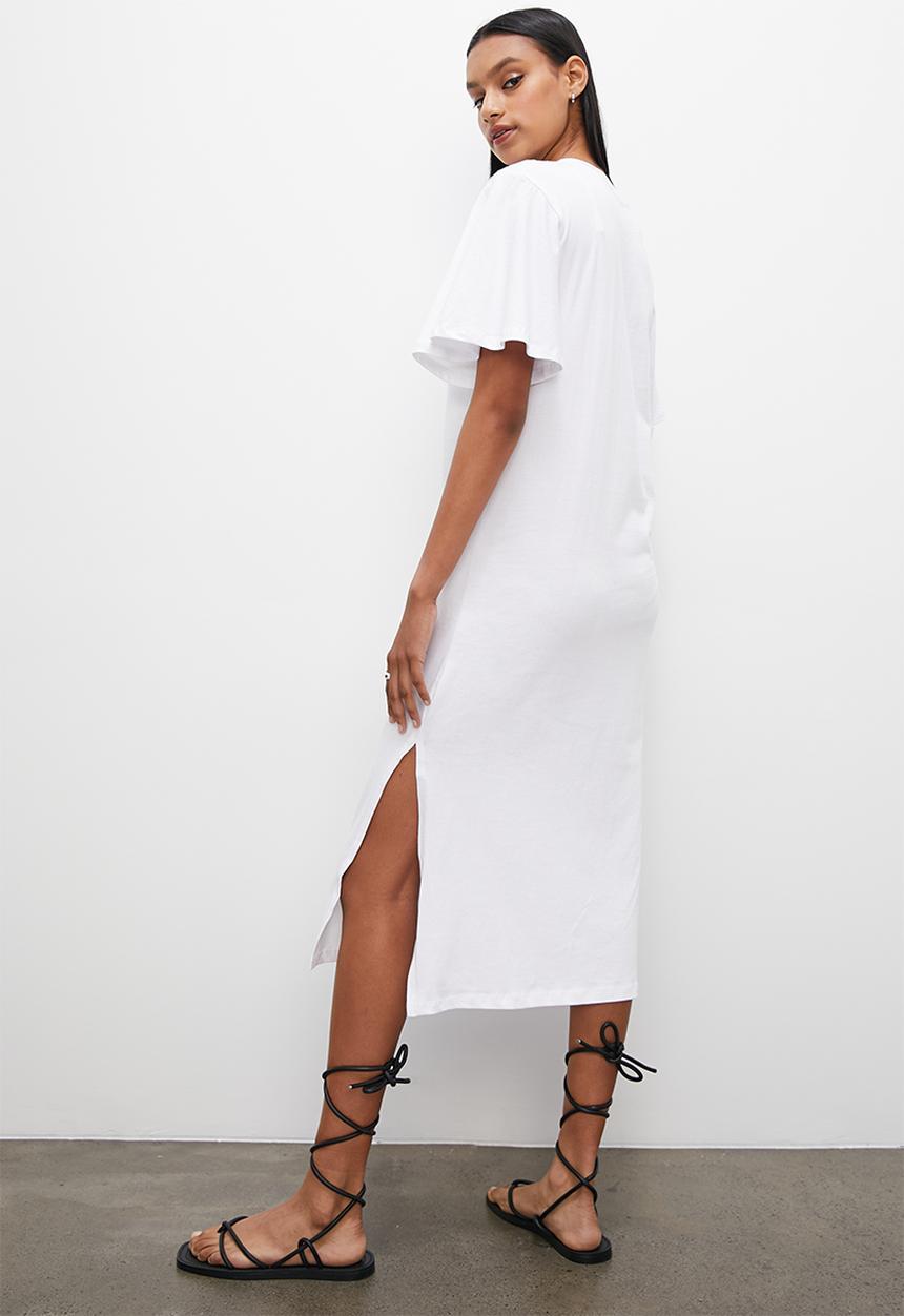 Superbalist - Shift dress midi - white