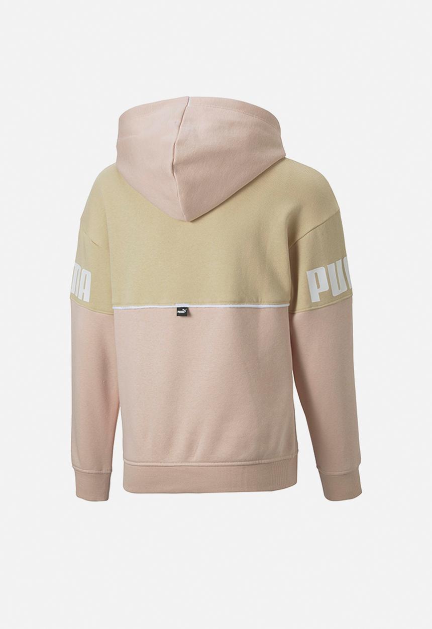 PUMA - Puma power colorblock hoodie fl g - light sand