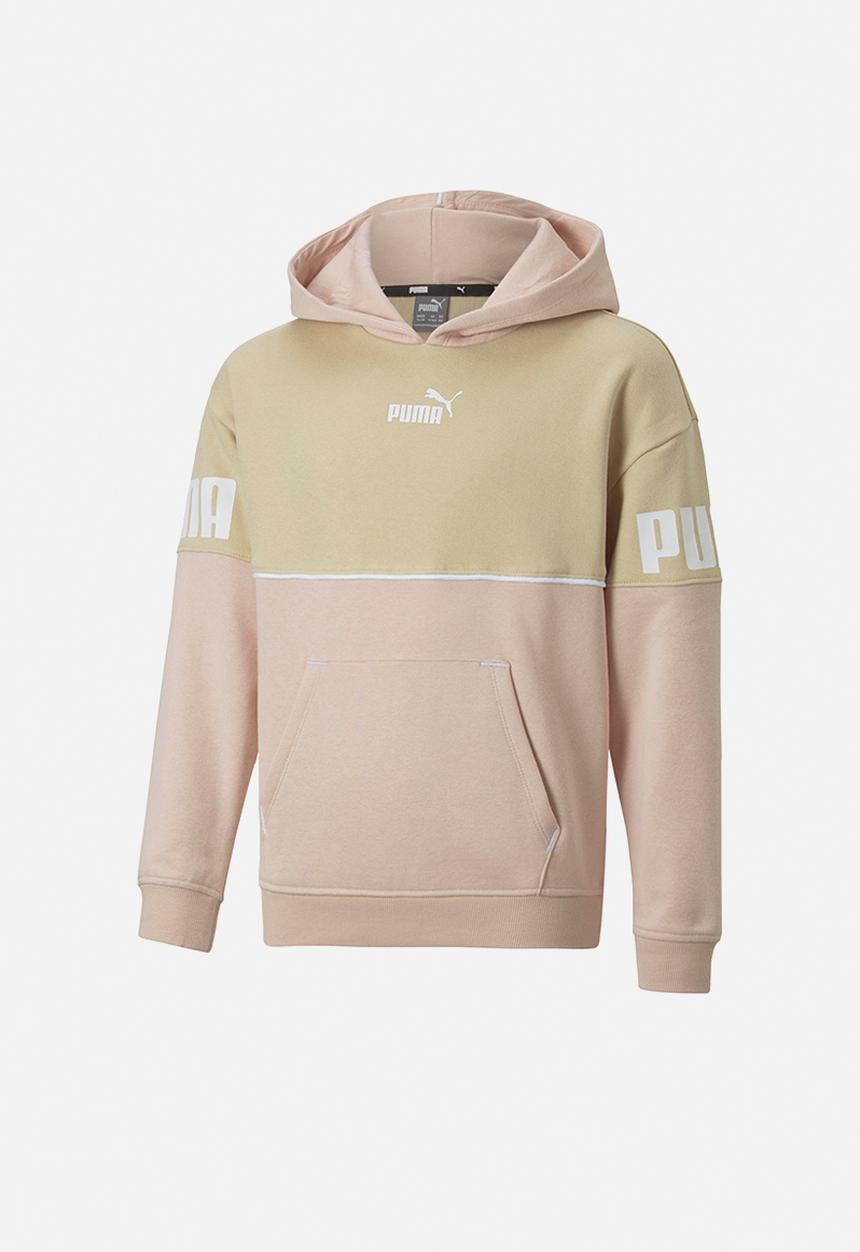 PUMA - Puma power colorblock hoodie fl g - light sand