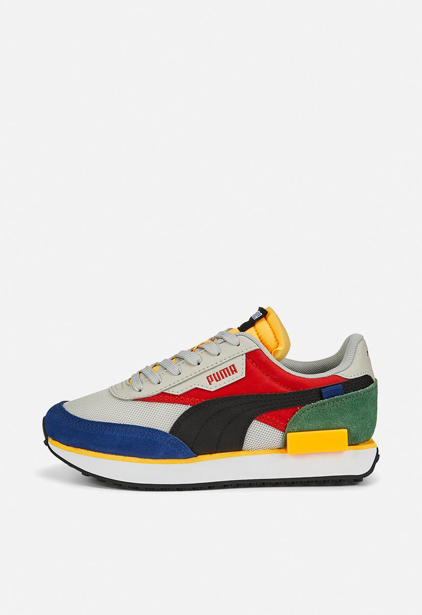 PUMA - Future rider splash jr - burnt red-gray violet-puma black