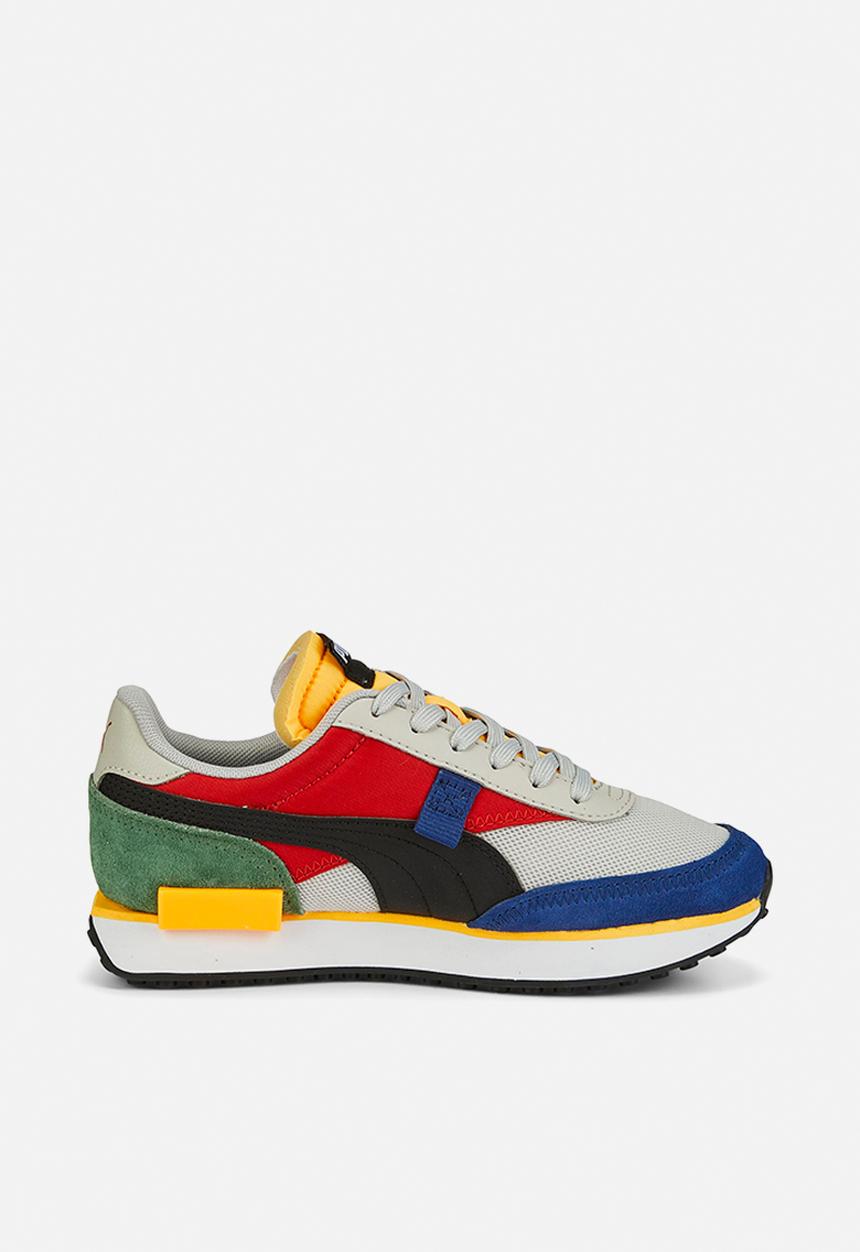 PUMA - Future rider splash jr - burnt red-gray violet-puma black