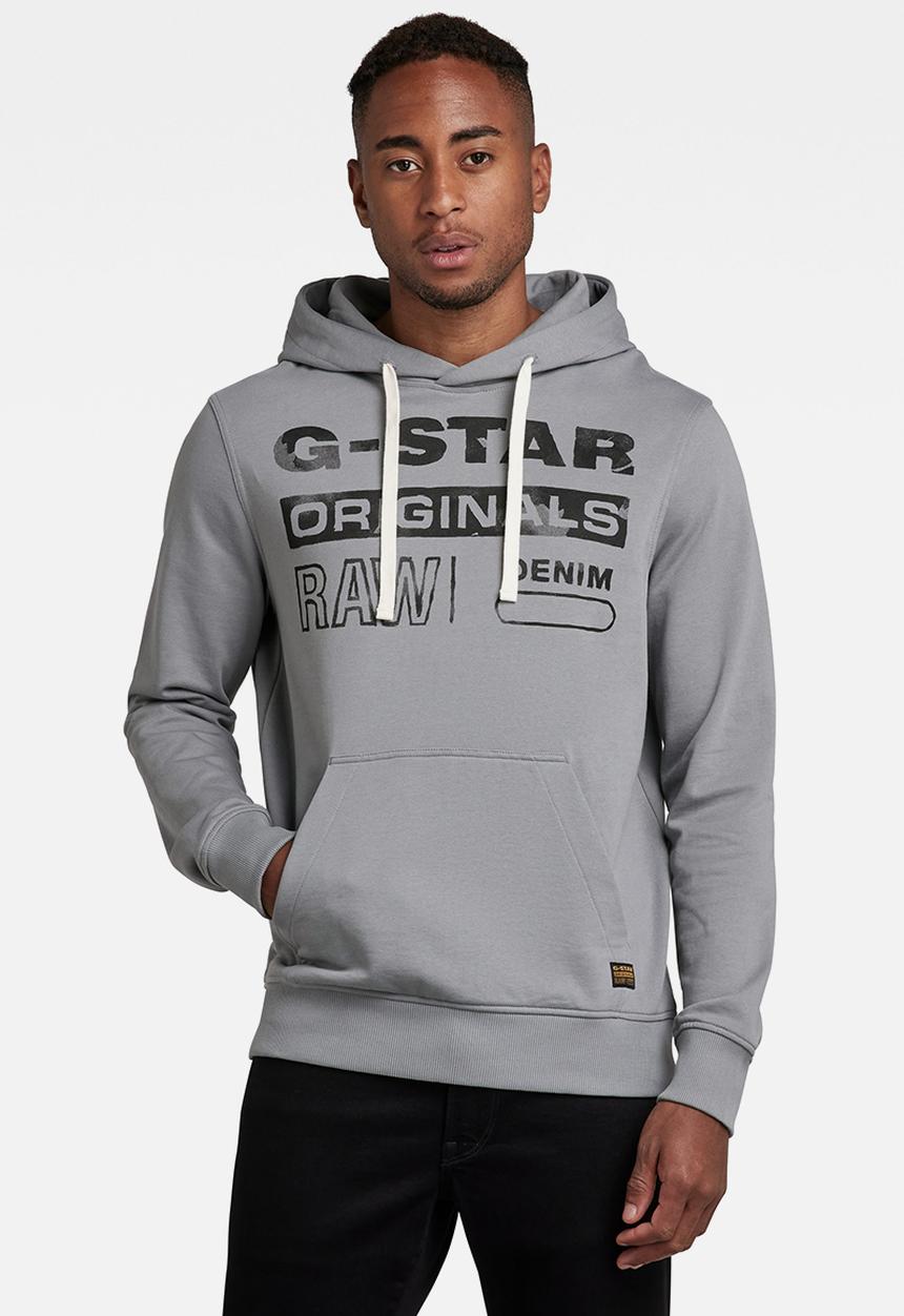 G-STAR - Originals hdd sw long sleeve -n charcoal