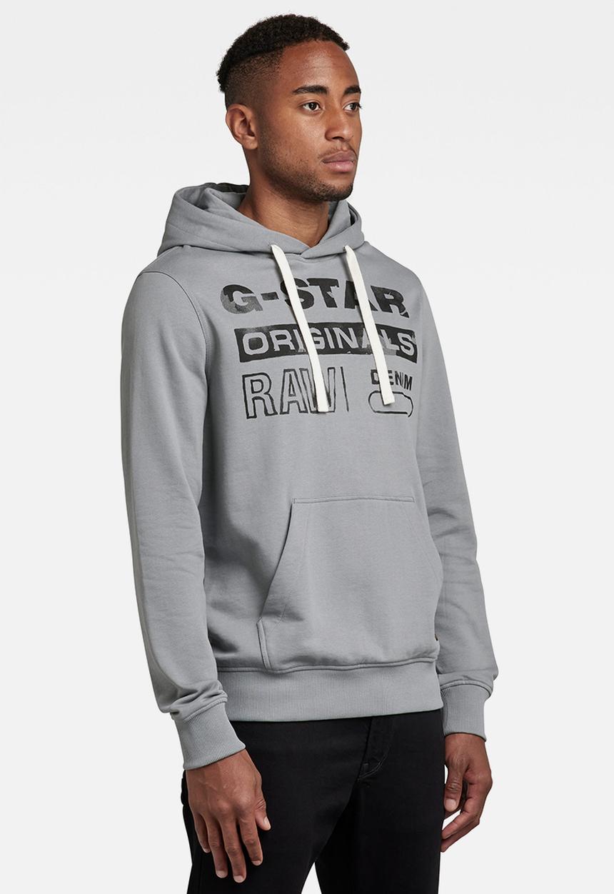 G-STAR - Originals hdd sw long sleeve -n charcoal