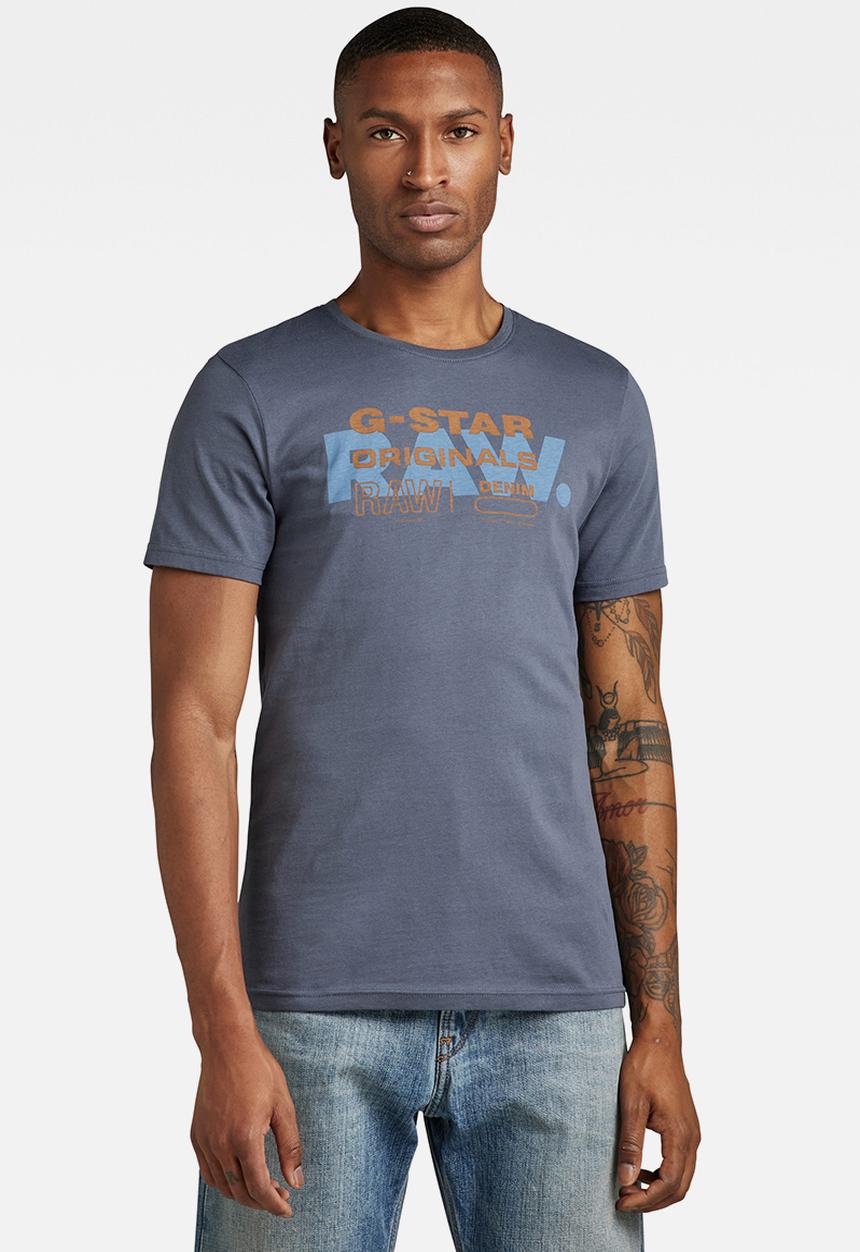 G-STAR - Raw originals slim r t - fantem blue
