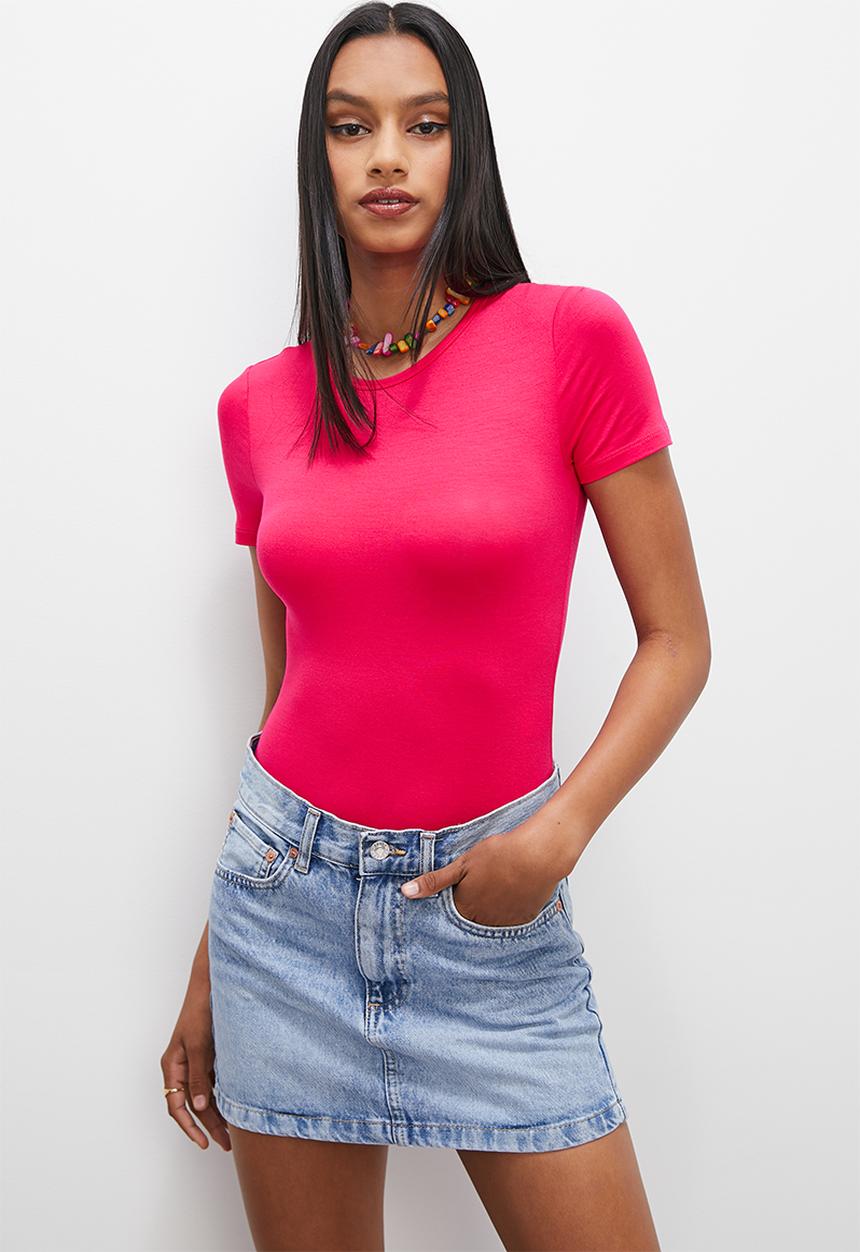 Superbalist - Tee bodysuit - pink
