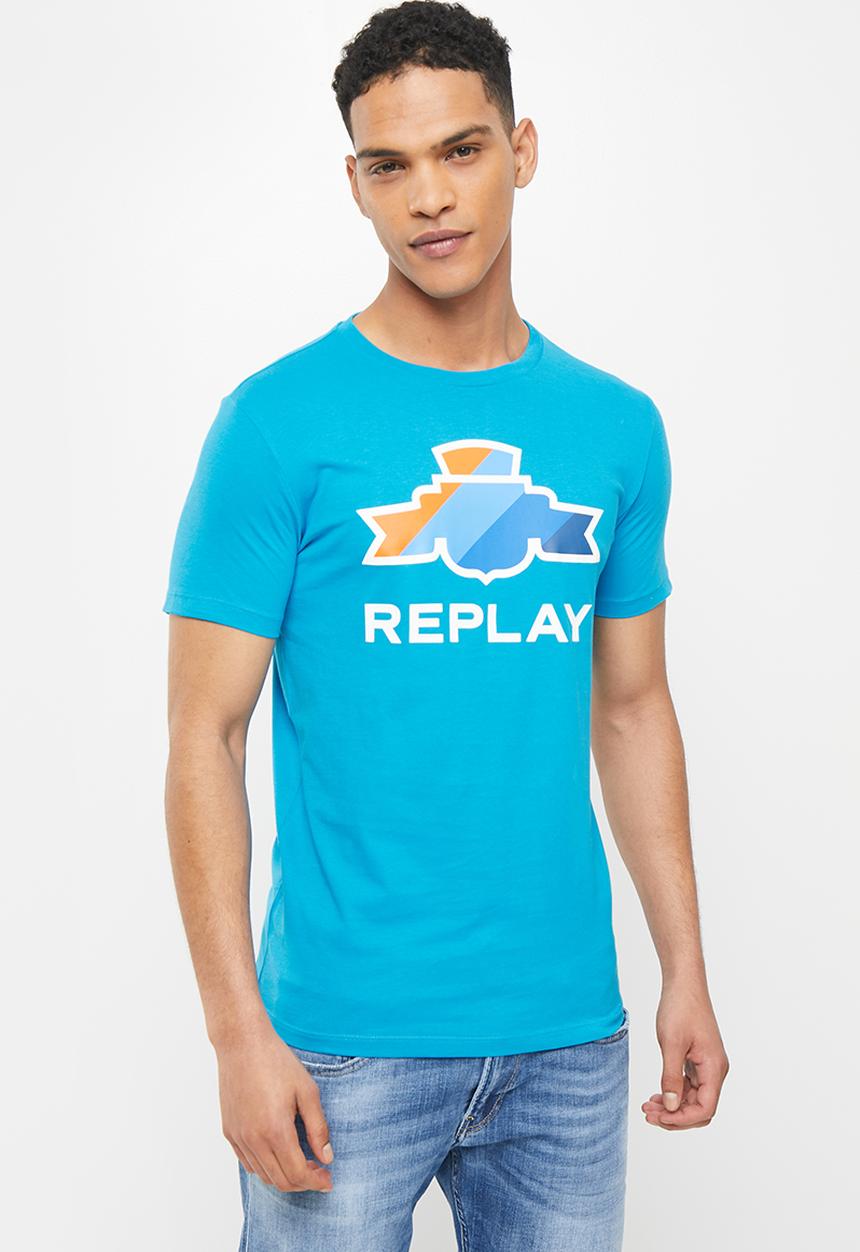 Replay - Replay cotton t-shirt - blue