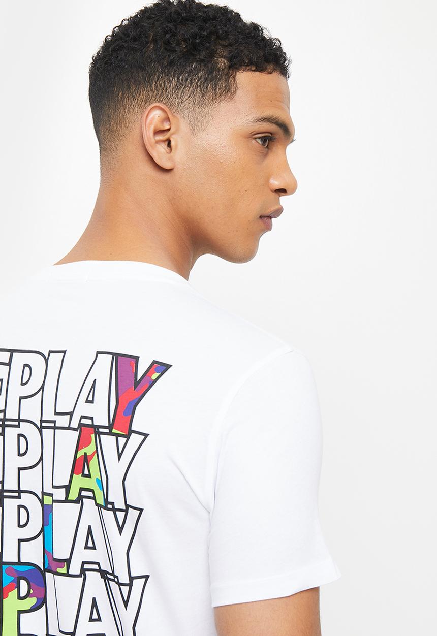 Replay - Replay basic jersey t-shirt - white
