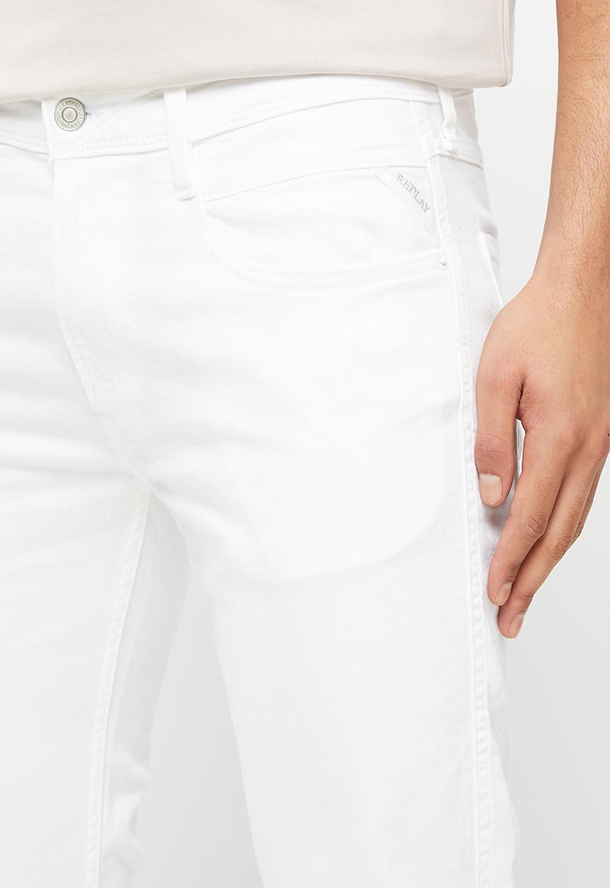 Replay - Replay pants - stretch bull denim - white