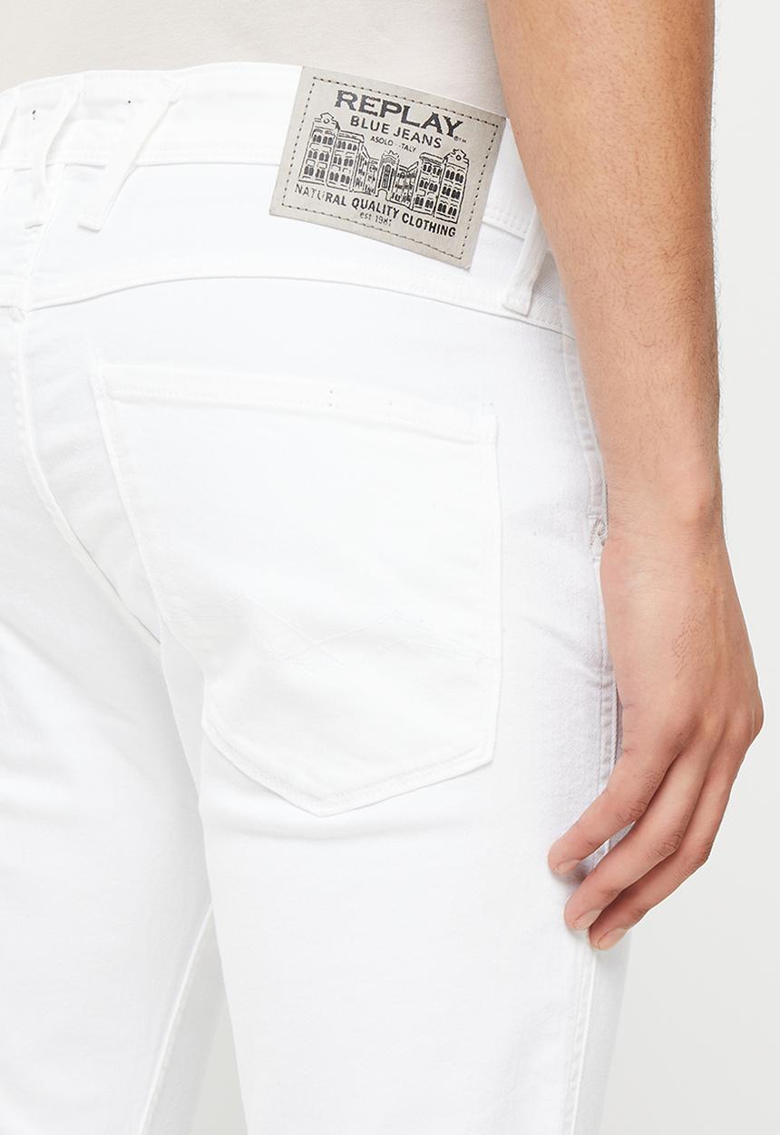 Replay - Replay pants - stretch bull denim - white