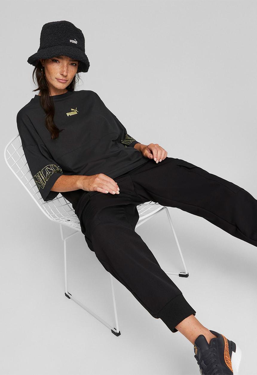 PUMA - Puma power deco glam tee - puma black