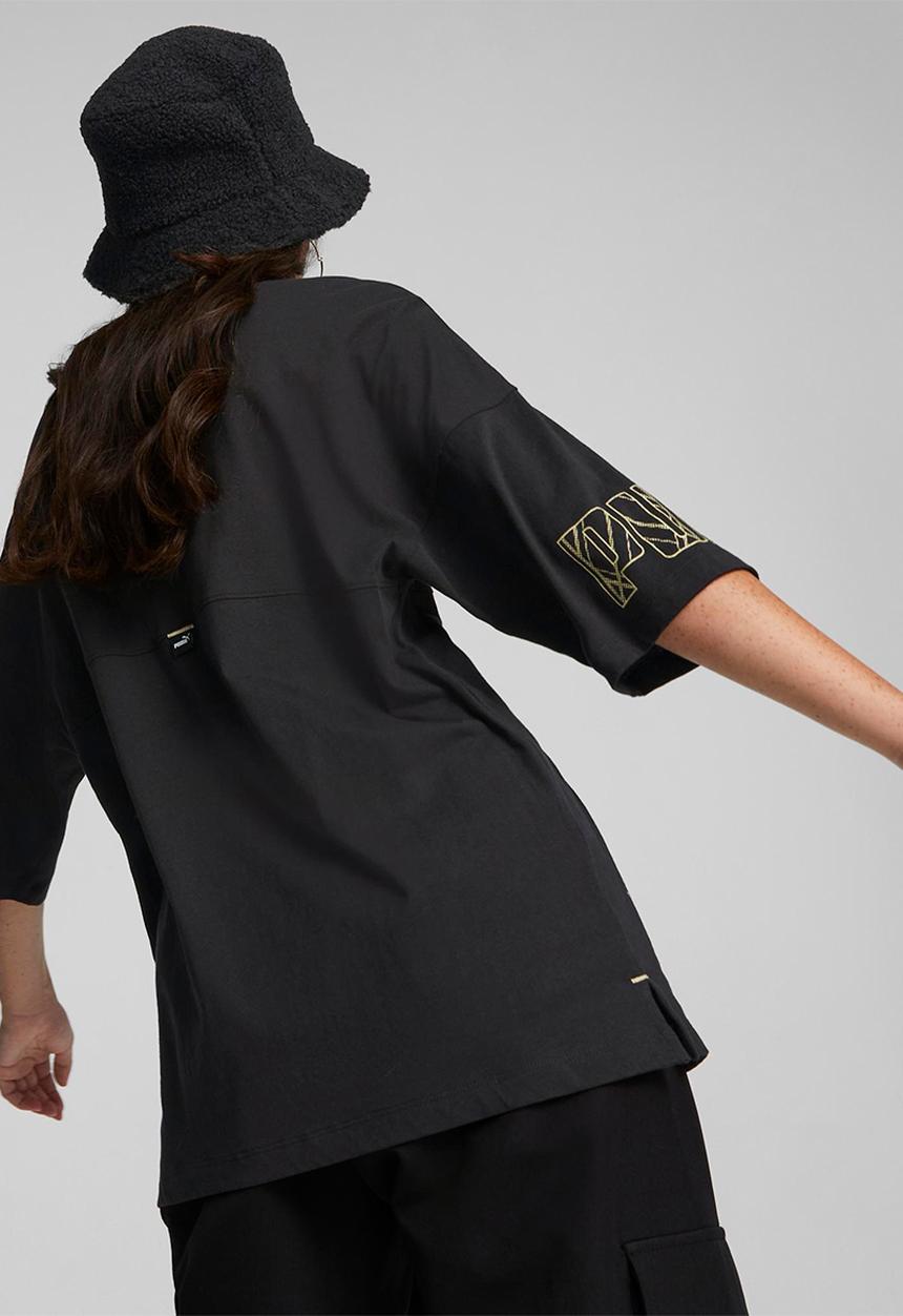 PUMA - Puma power deco glam tee - puma black
