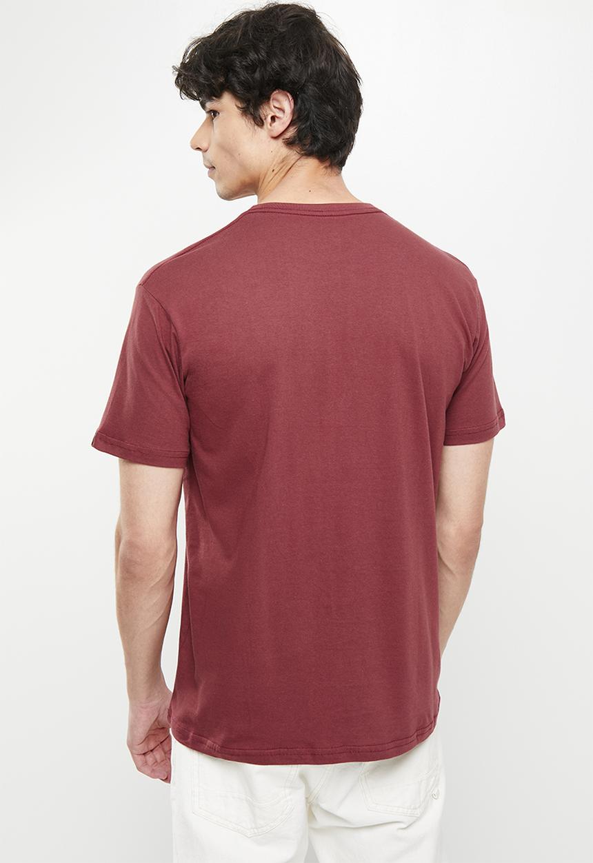Quiksilver - Script talk front short sleeve - ruby wine