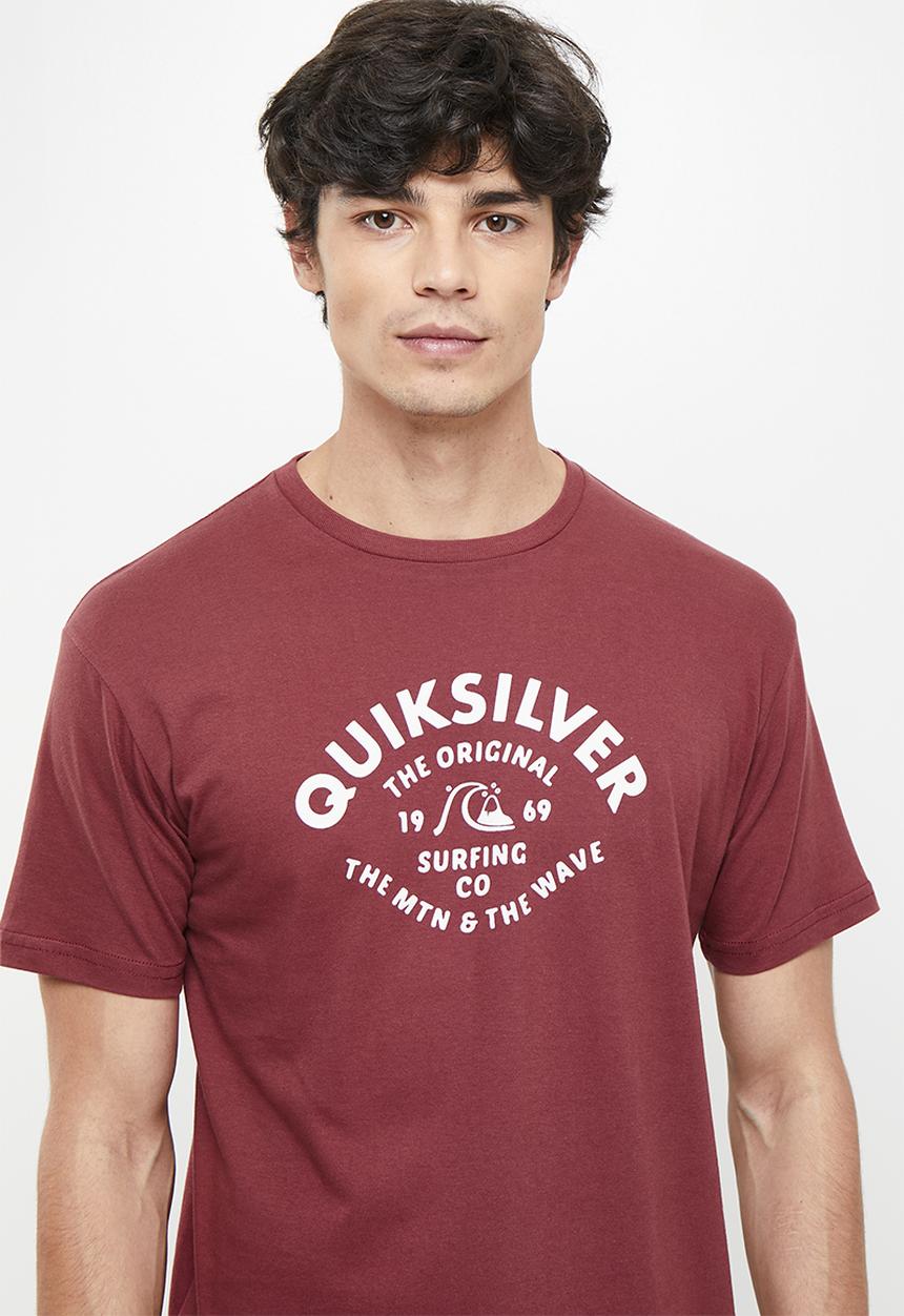 Quiksilver - Script talk front short sleeve - ruby wine