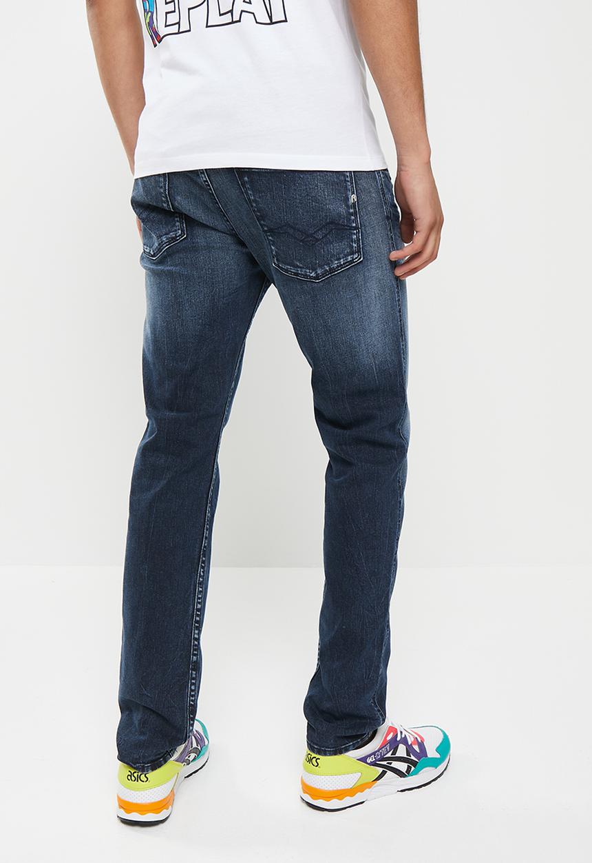 Replay - Replay pants - blue/black stretch denim - indigo 