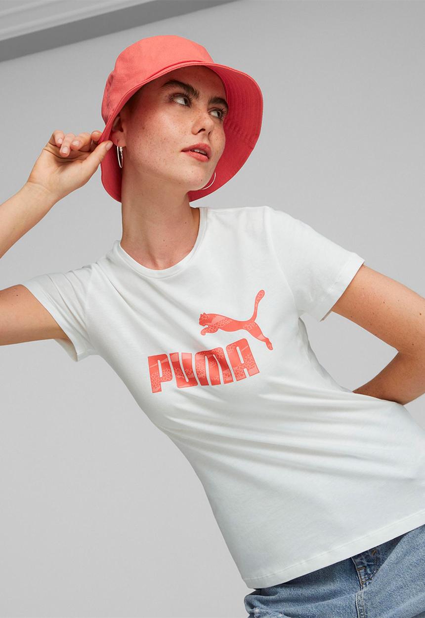 PUMA - Ess+ animal logo tee - puma white