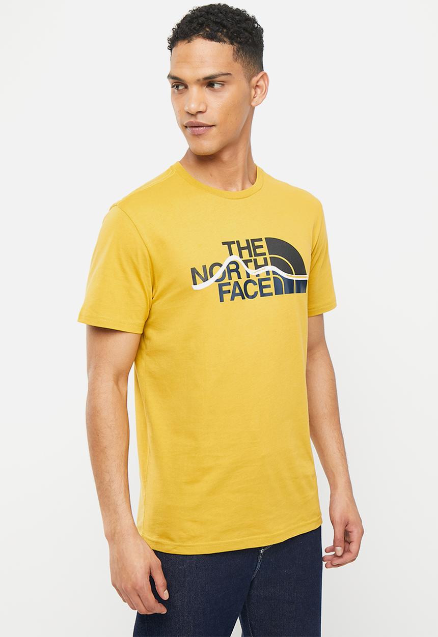 The North Face - M short sleeve mountain line tee - mineral gold