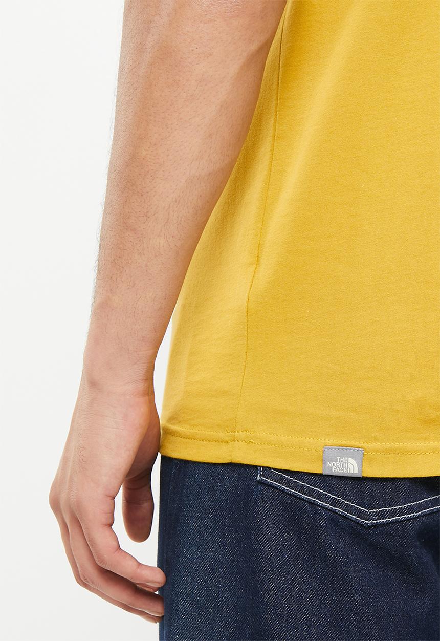 The North Face - M short sleeve mountain line tee - mineral gold