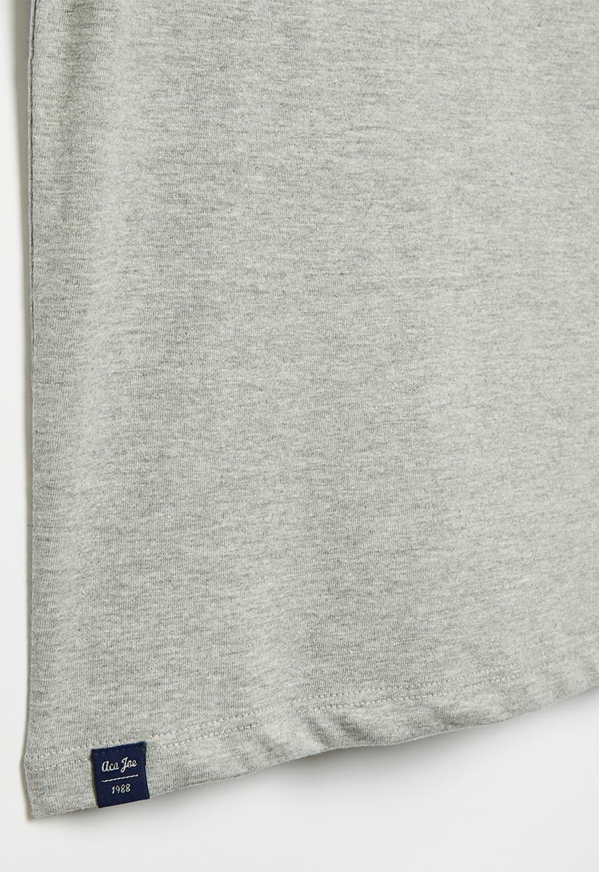 Aca Joe - Boys aca joe swish print tee - grey melange