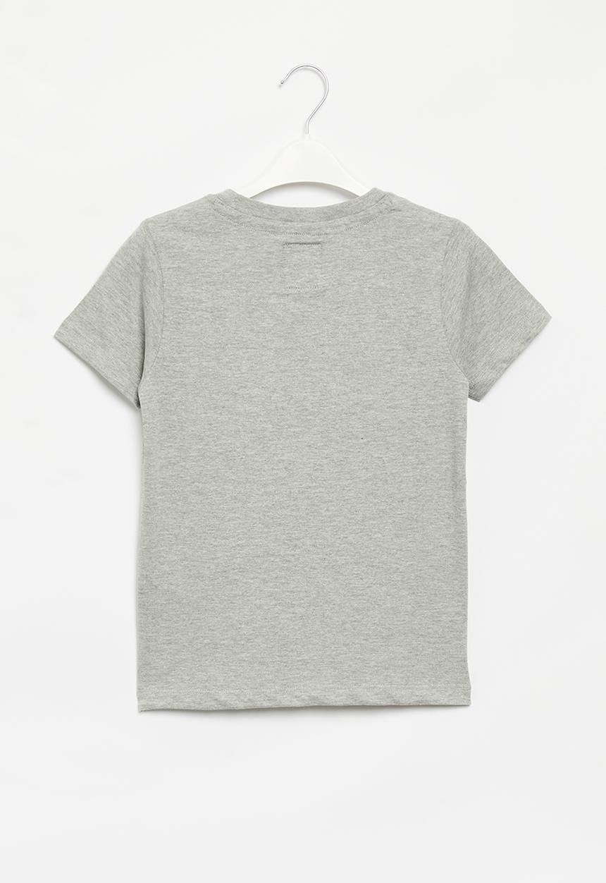 Aca Joe - Boys aca joe swish print tee - grey melange