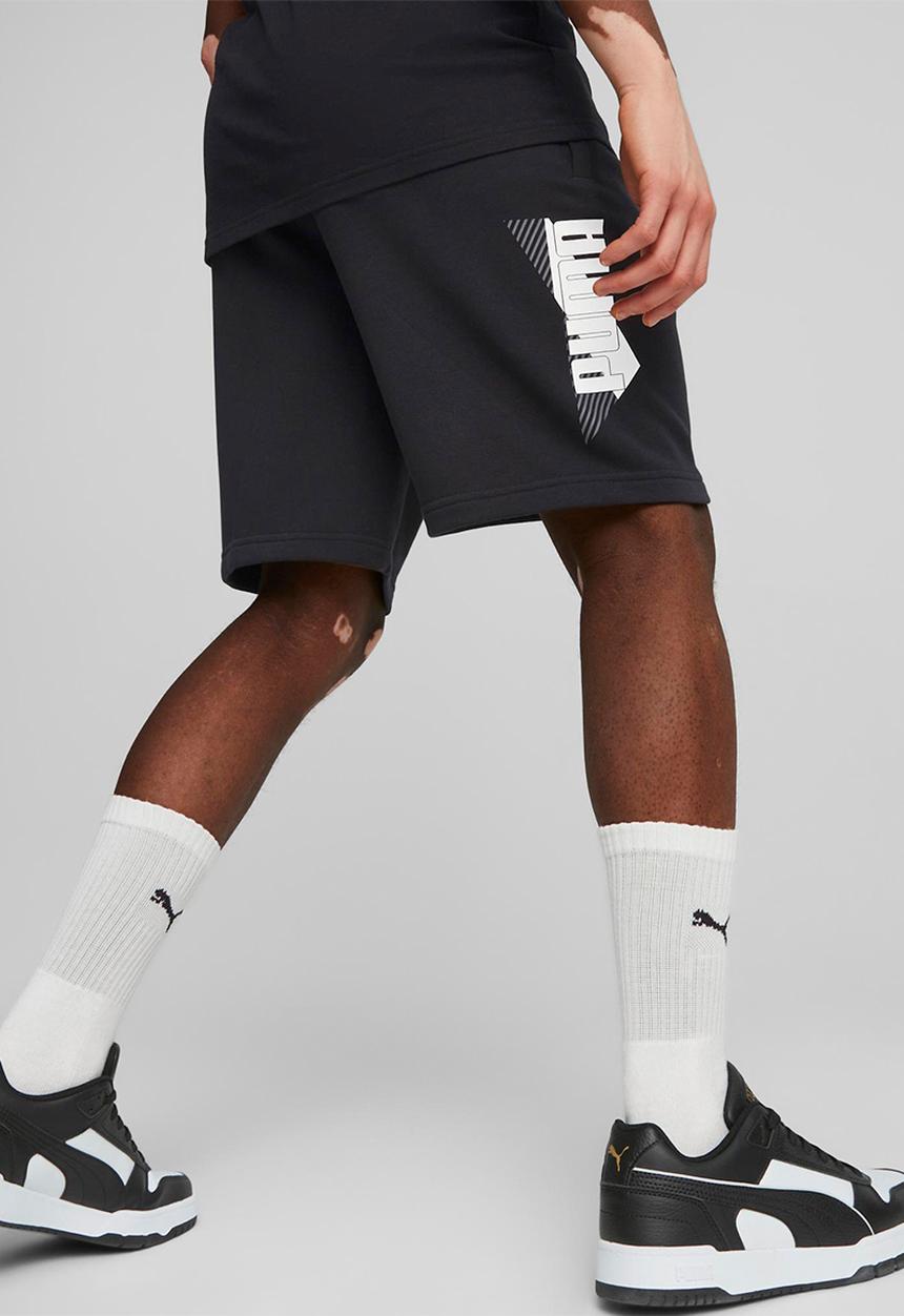 PUMA - Puma power logo shorts 10" tr - puma black
