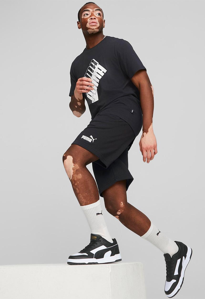 PUMA - Puma power logo shorts 10" tr - puma black