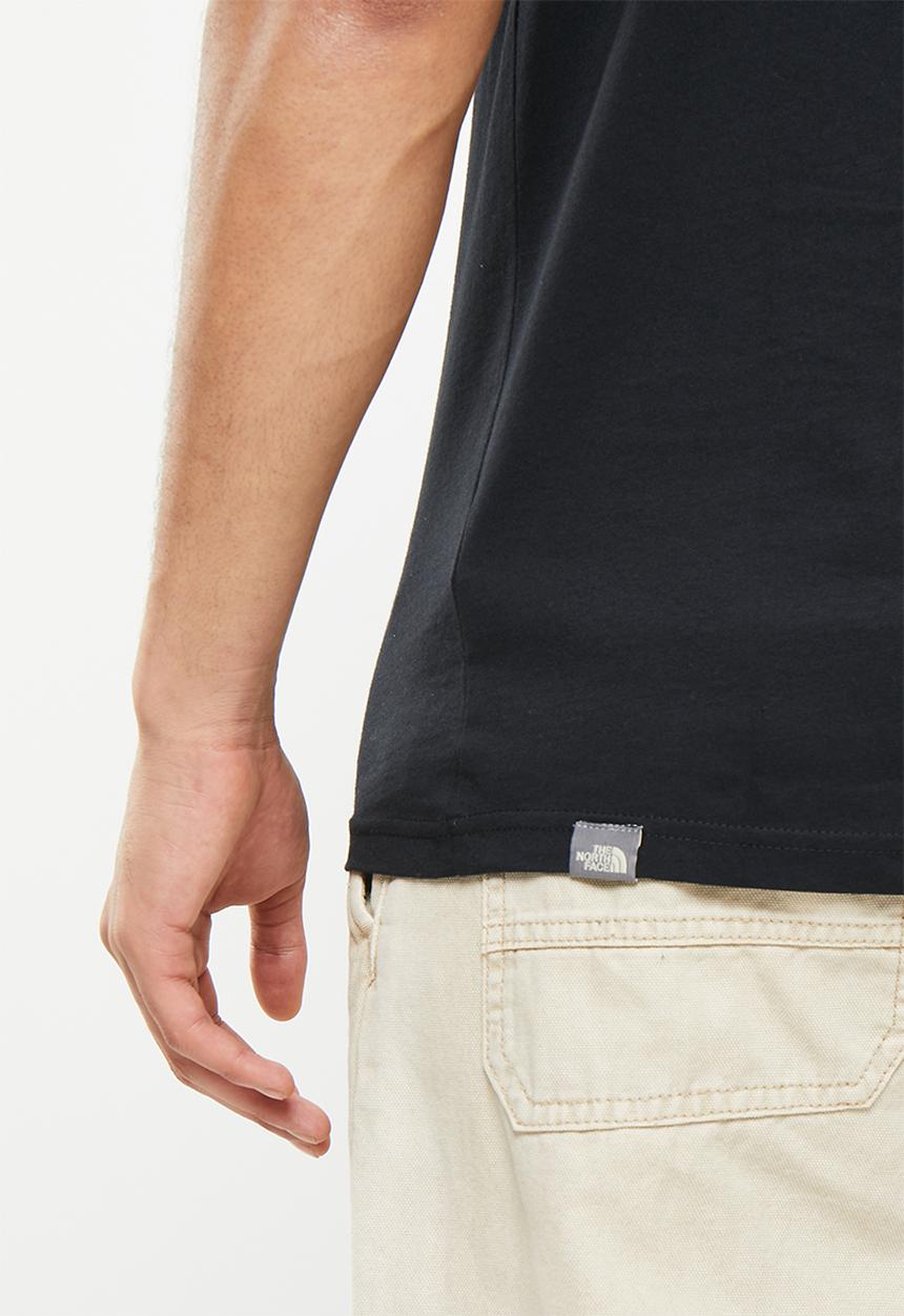 The North Face - M short sleeve mountain line tee - black